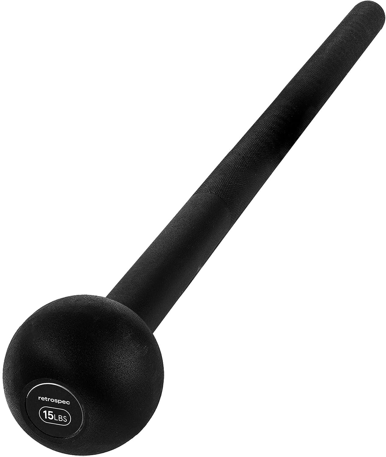 Сталева мейс-гантеля Retrospec Revolve 15lb (6,8 кг) Black, фото №1