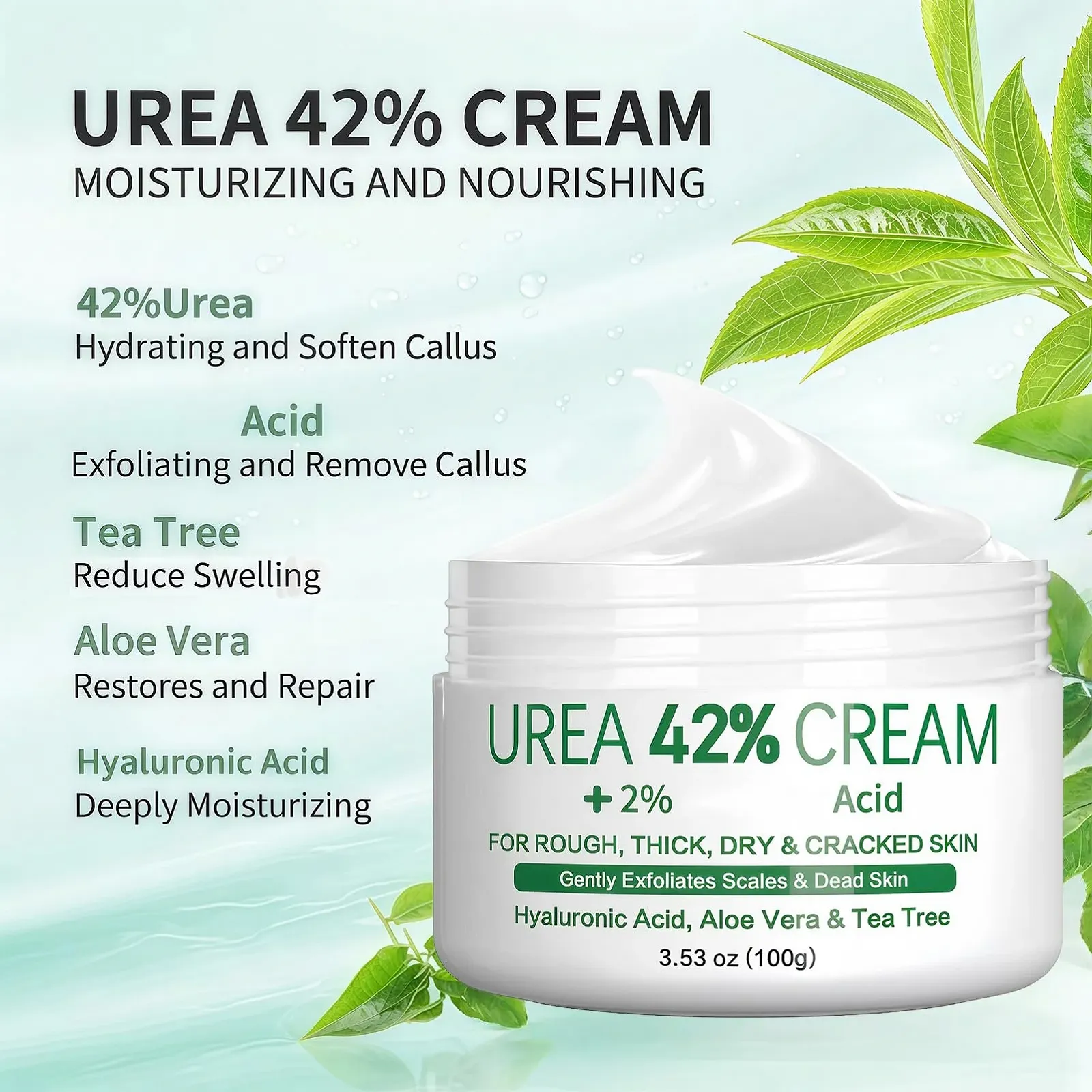 Крем для ног и рук Urea Cream 42% увлажняющий 100 г, фото №4