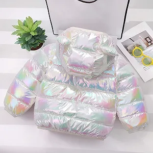 Куртка стеганая EQWIGKEIT для девочек и мальчиков, теплая пуховая куртка, легкая зимняя детская куртка унисекс с капюшоном synthetic.ua - Фото 1