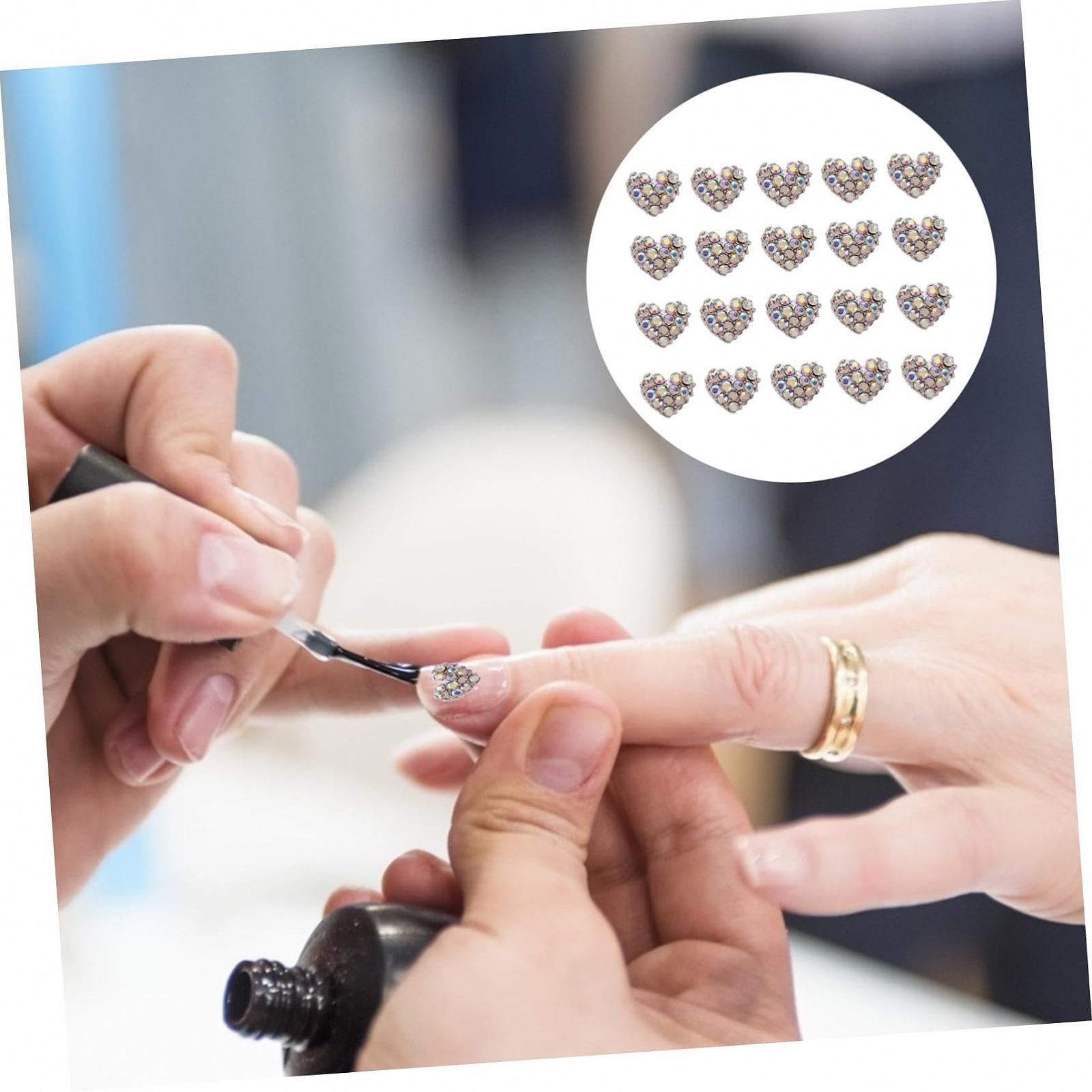 Стрази для нігтів Прикраса Серце PLAFOPE, фото №5