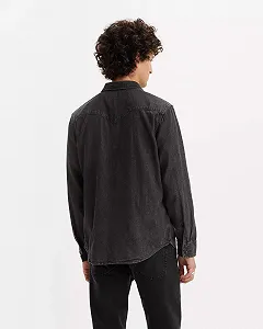 Мужская рубашка LEVIS CLASSIC WESTERN Clean Washed Bl - M synthetic.ua - Фото 1