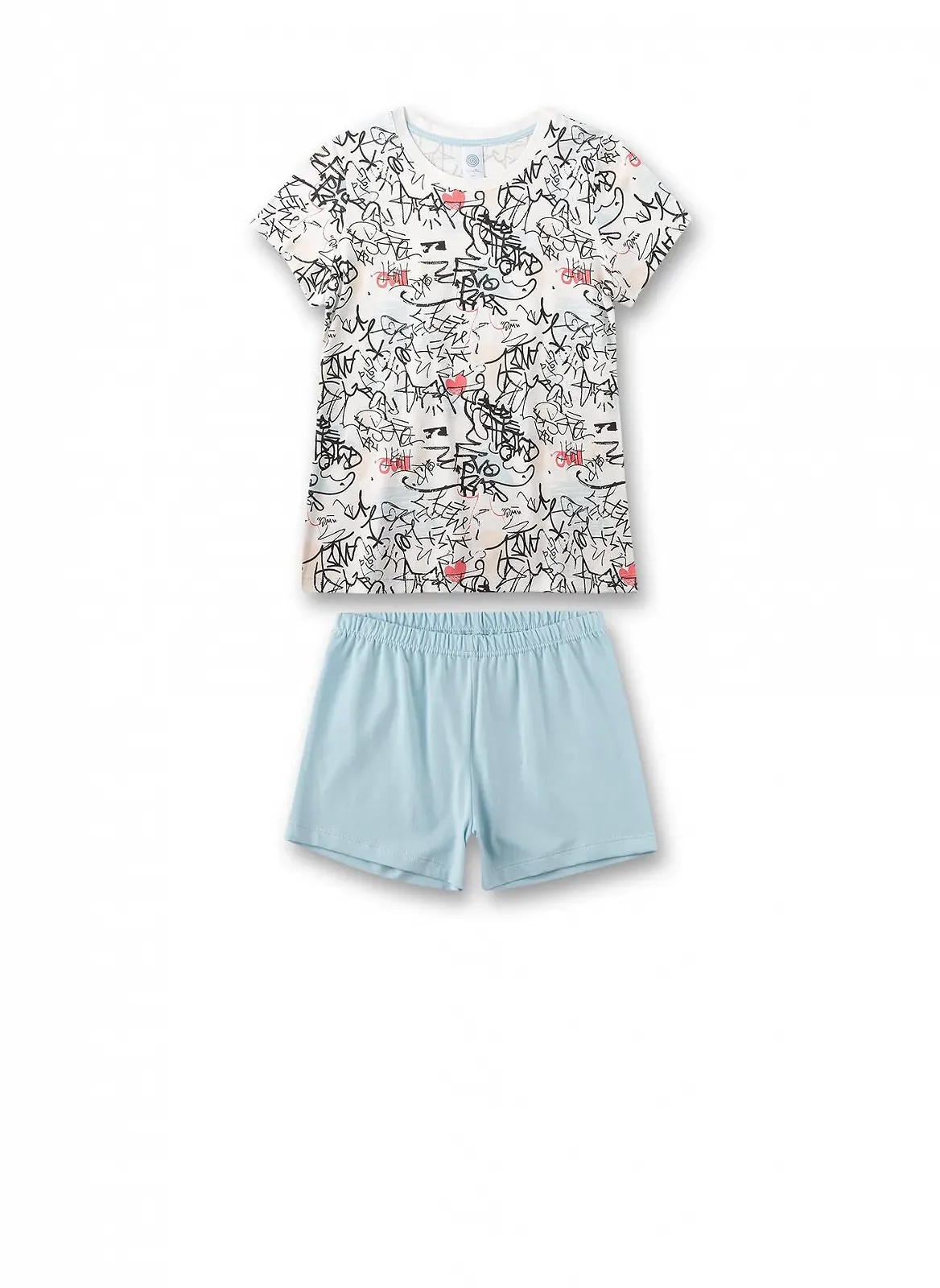 Коротка піжама Sanetta для дівчат, фото №1 Коротка піжама Sanetta для дівчат, фото №1