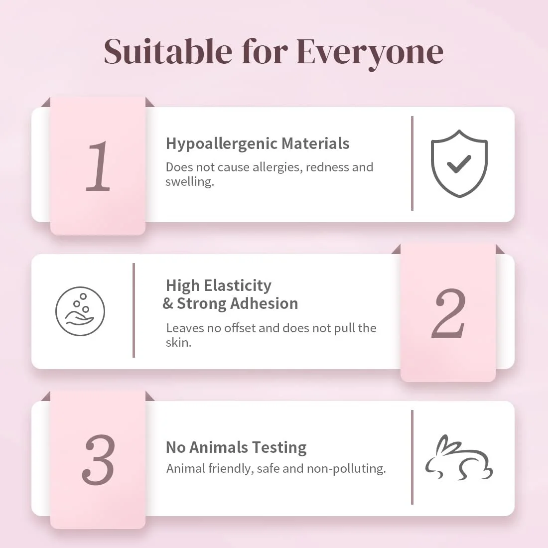 Тейп для лица Невидимый для V-образной формы лица, 40 штук, фото №3