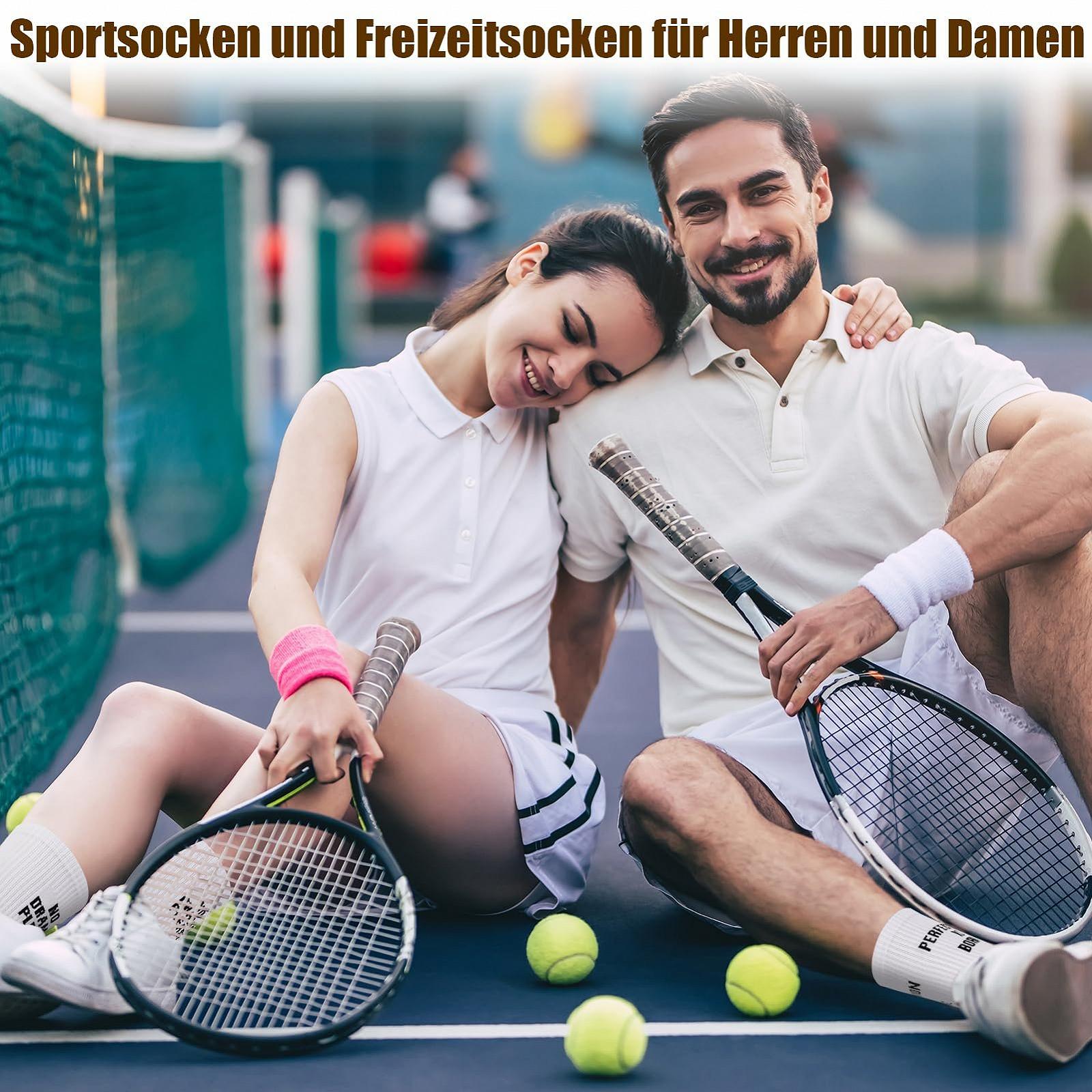 Теннисные носки 3 пары Хлопковые носки 39-42 Белые, фото №5