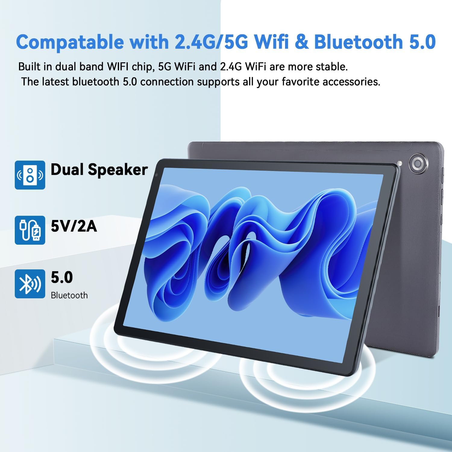 Планшет 10.1" Lville OC101 4+4/128Gb 8 ядер Android 13 5000 mAh Сірий, фото №3
