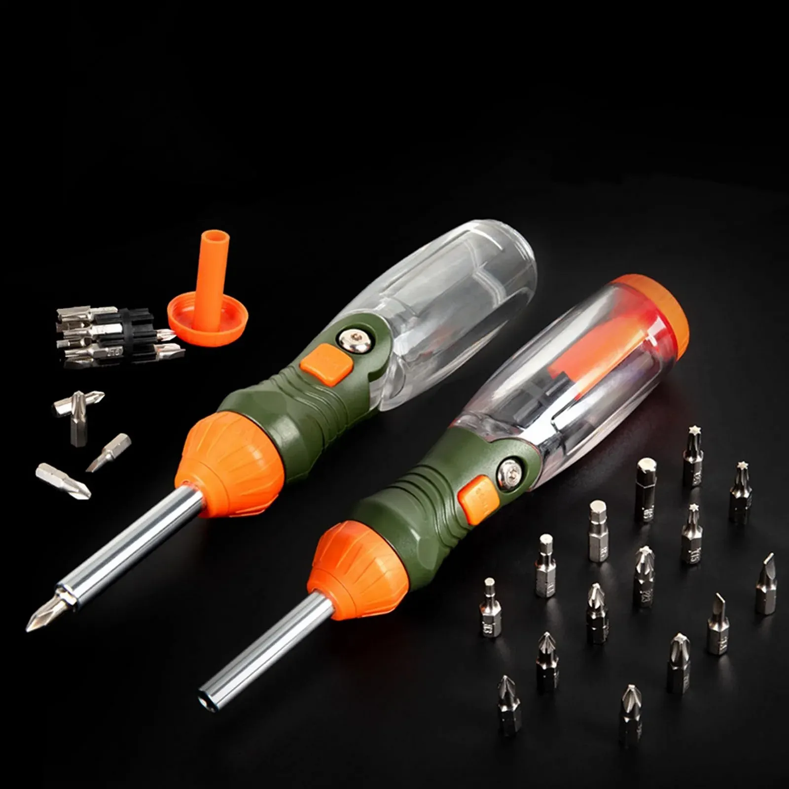 Набір викруток портативний прецизійний багатофункціональний з тріскачкою, фото №3