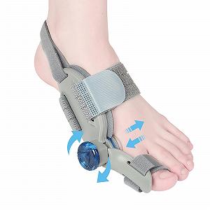 Шина Hallux Valgus Зручна корекція буньйону з регульованою на 180 градусів шиною та силіконовою подушечкою для дня/ночі (Унісекс, Сірий) - Фото 1