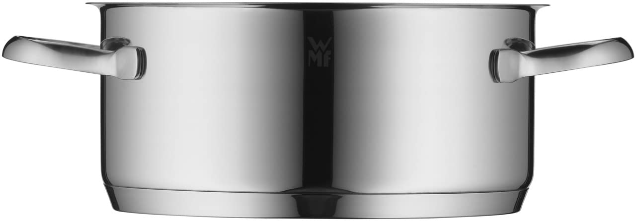 Кастрюля WMF Aparto Велика 20 см зі скляною кришкою Підходить для індукційних плит 2.5 л Cromargan Нержавіюча сталь Полірована Без покриття, фото №4