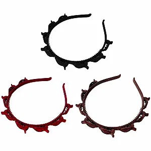 Набір з 3 обручів для волосся з затискачами - Фото 1