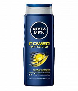 Стимулирующий гель для душа NIVEA MEN Power 24 H Fresh Effect 3-in-1 500 мл - Фото 1