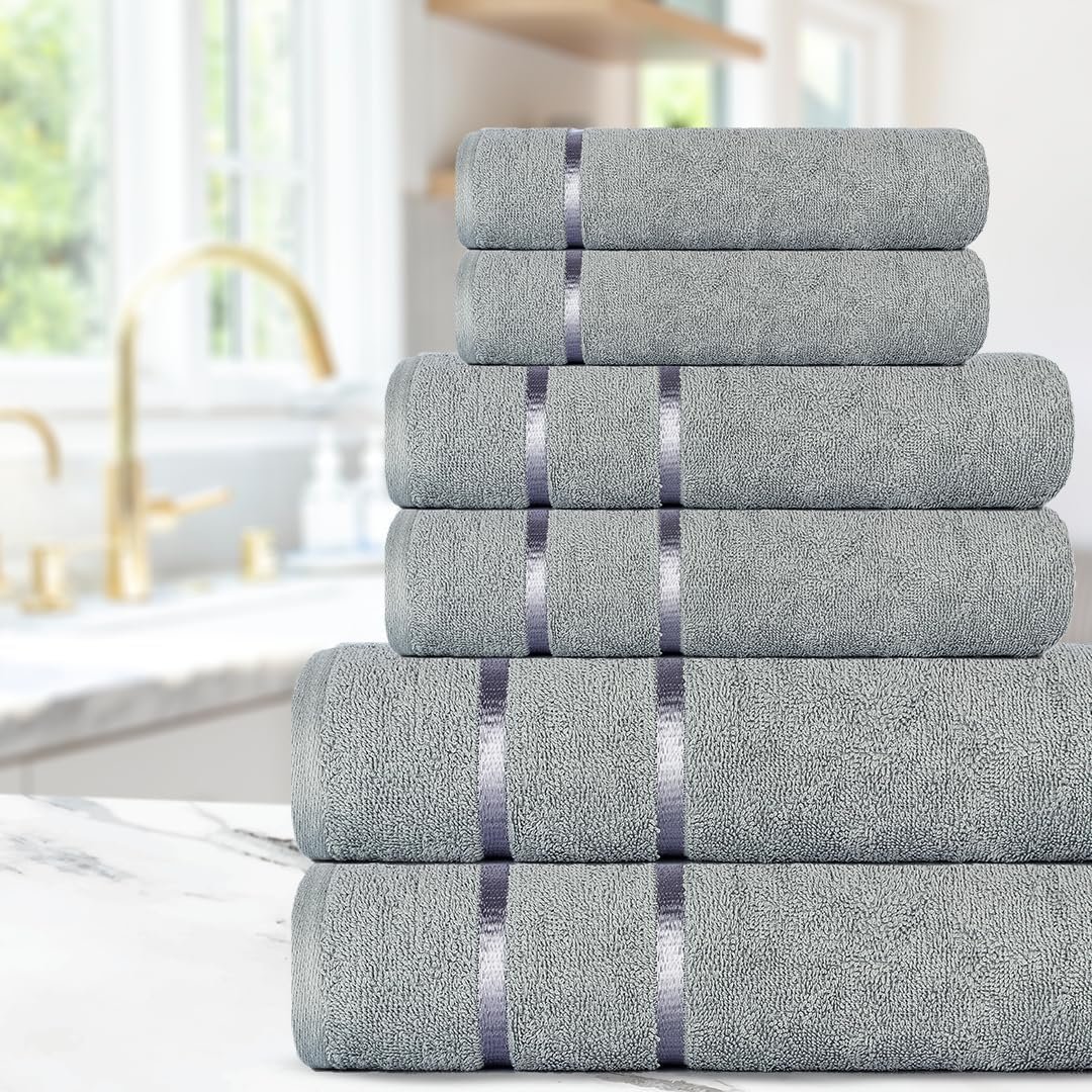 Набір лазневих рушників Casa Copenhagen Wave Textured 4 шт 550 г/м² бавовна чорний, фото №4
