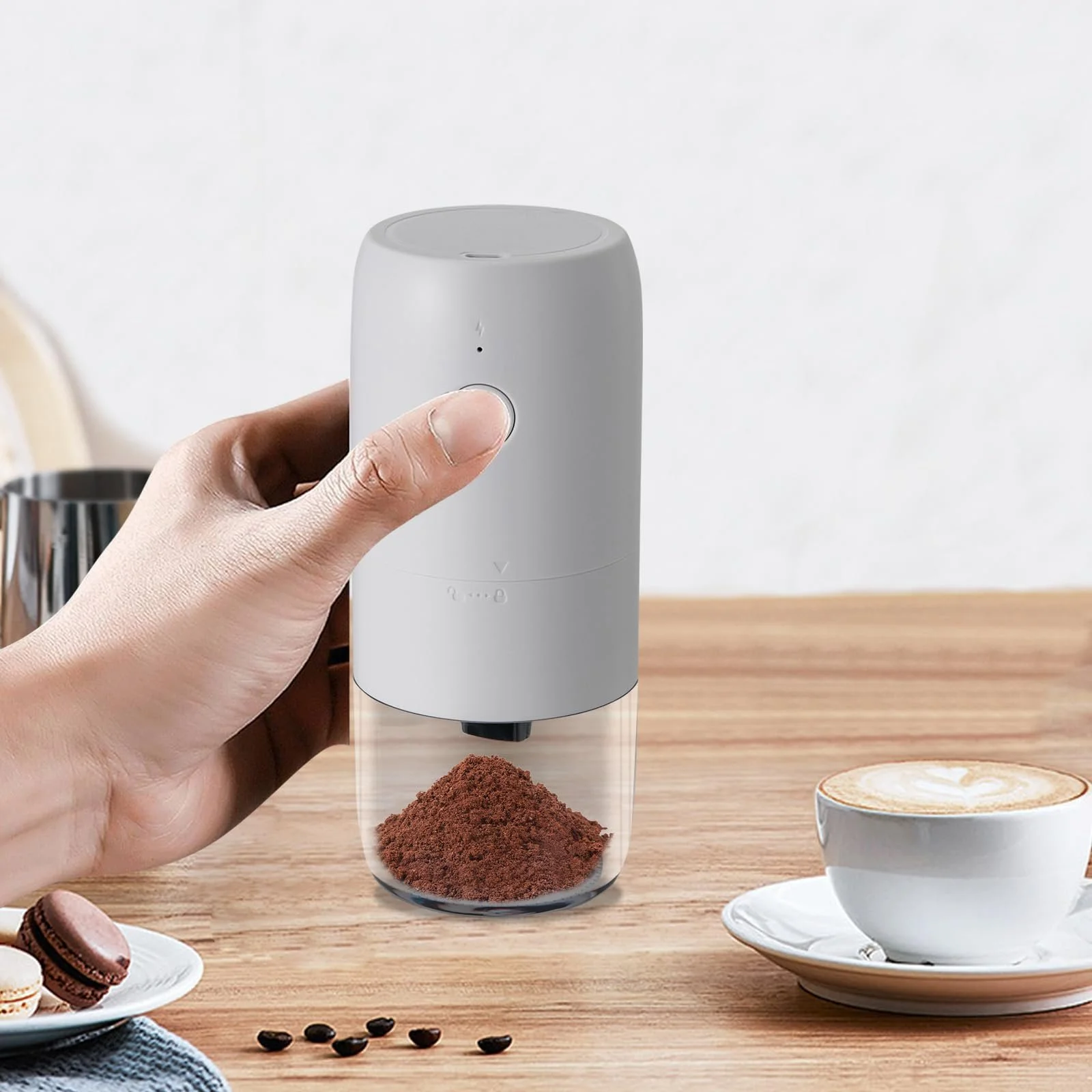 Кавомолка електрична White, фото №3