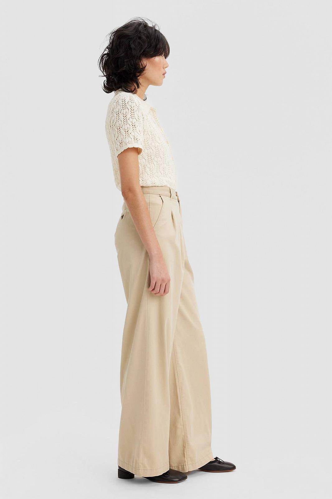 Жіночі штани Levis - Pleated Wideleg Trouser Safari - 25 34, фото №5