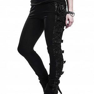 Punk Briskorry Gothic Punk Женские  Облегающие  Steampunk Леггинсы -трубы Повседневные synthetic.ua - Фото 1