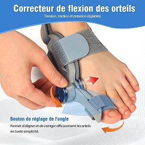 Шина для великого пальця стопи Beseloa, Регульована ортопедична кнопка для лівої/правої ноги synthetic.ua - Фото 1