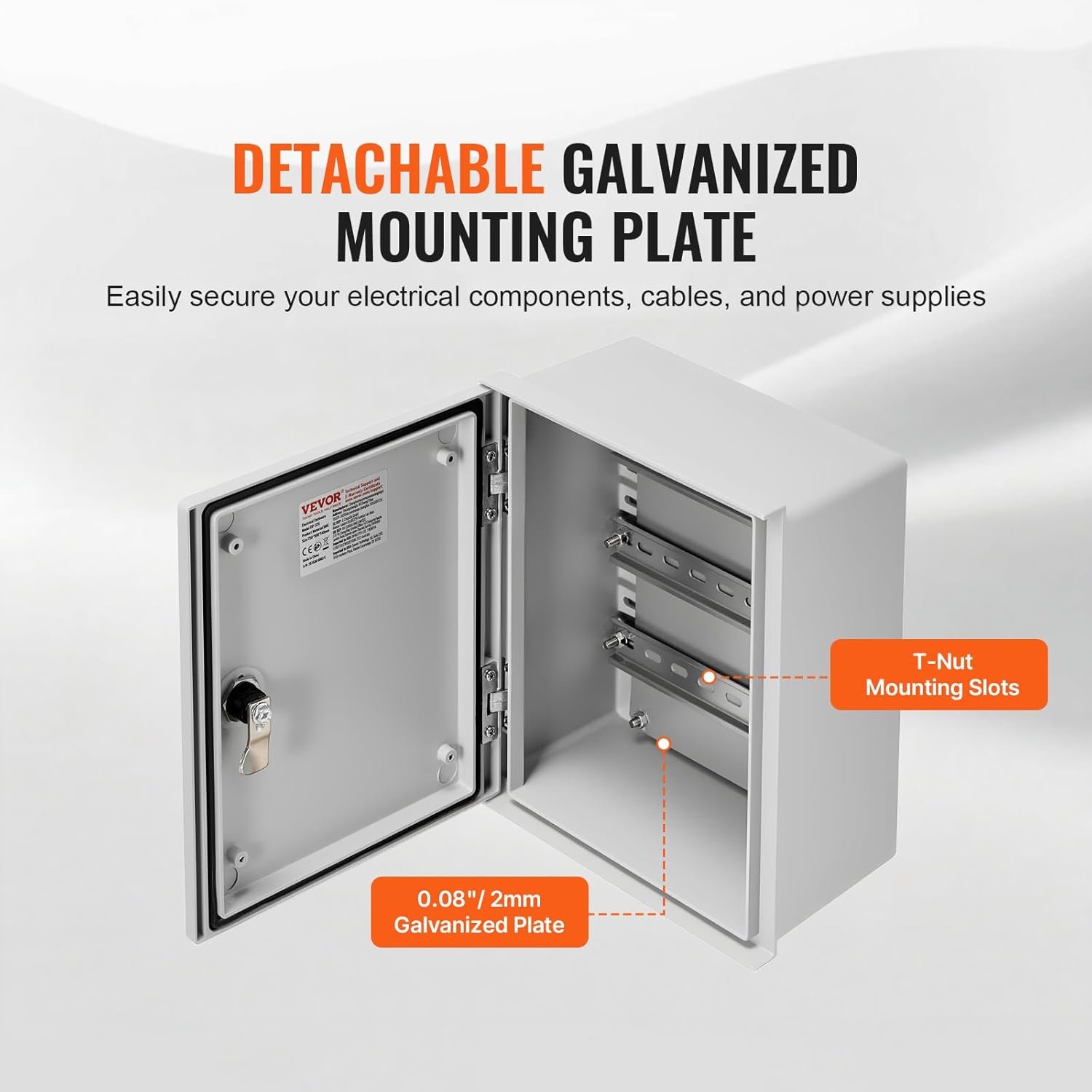 Сталевий корпус VEVOR NEMA DS-SMC-32514 Сірий, фото №8