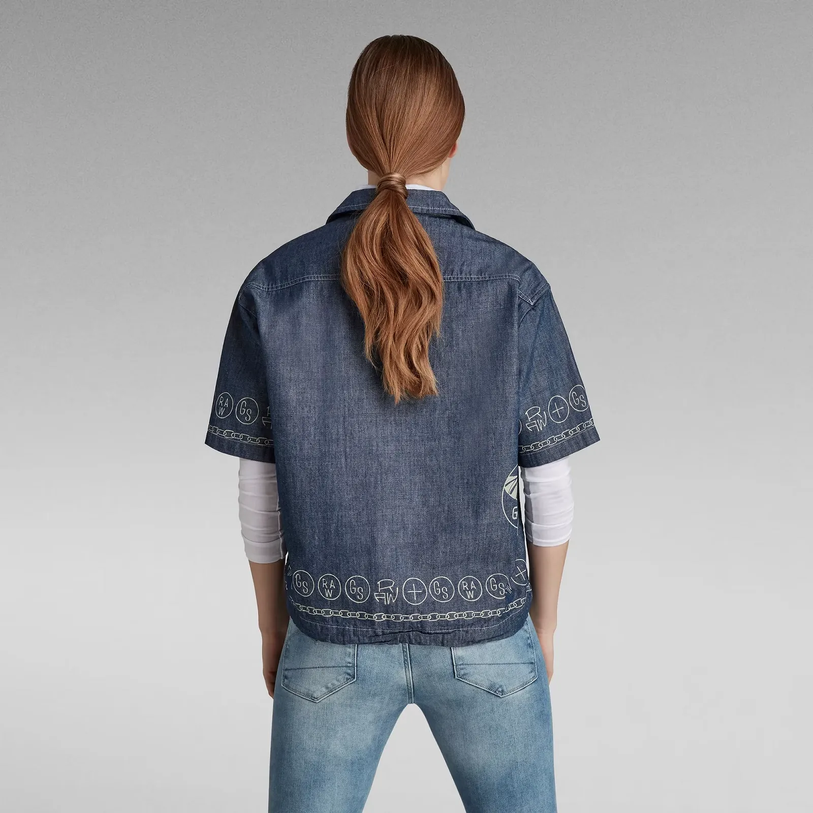 Женская футболка G-Star RAW Hawaii Shirt Printed - M, фото №3