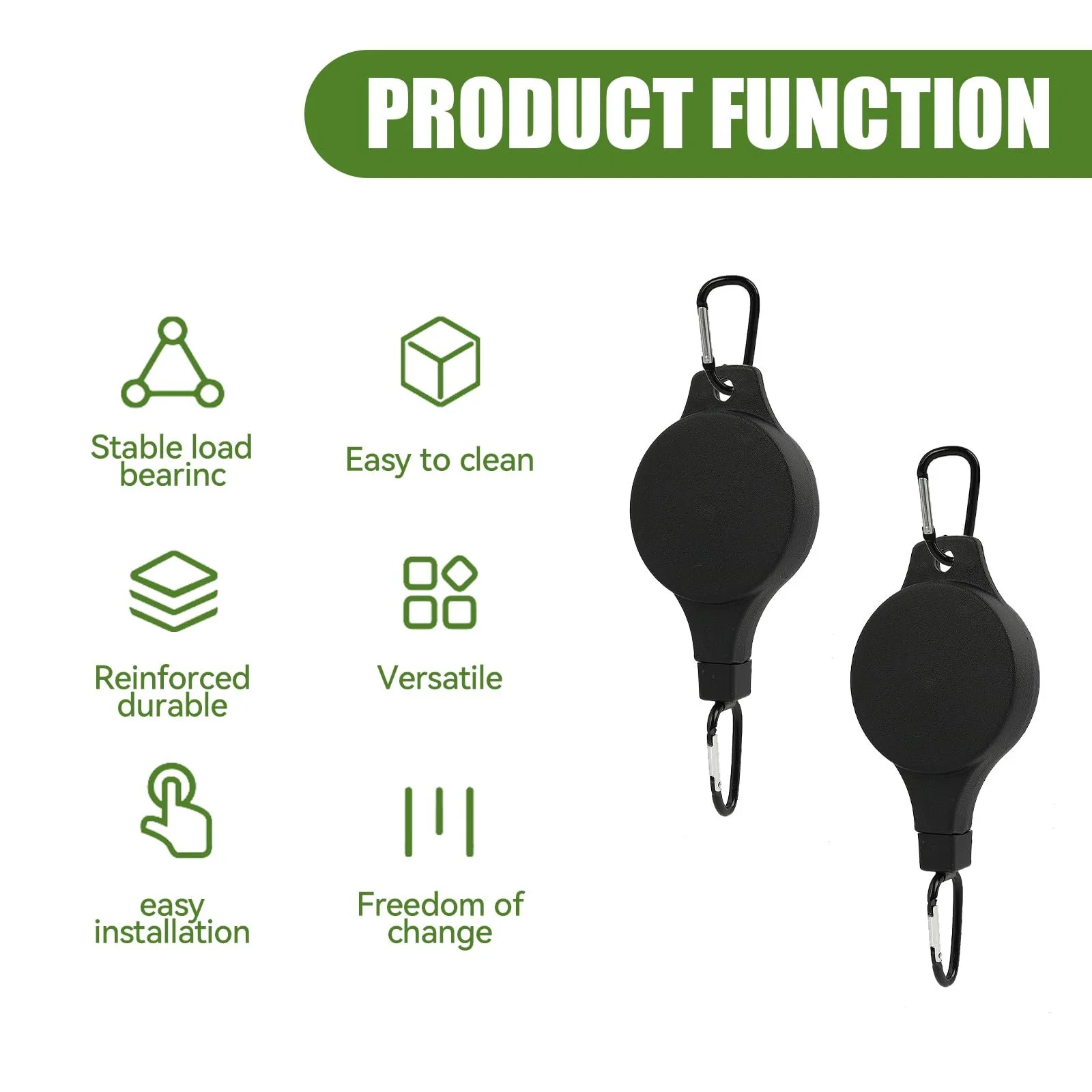 Выдвижные крючки для подвесных корзин 2 шт. регулируемые металлические, фото №5
