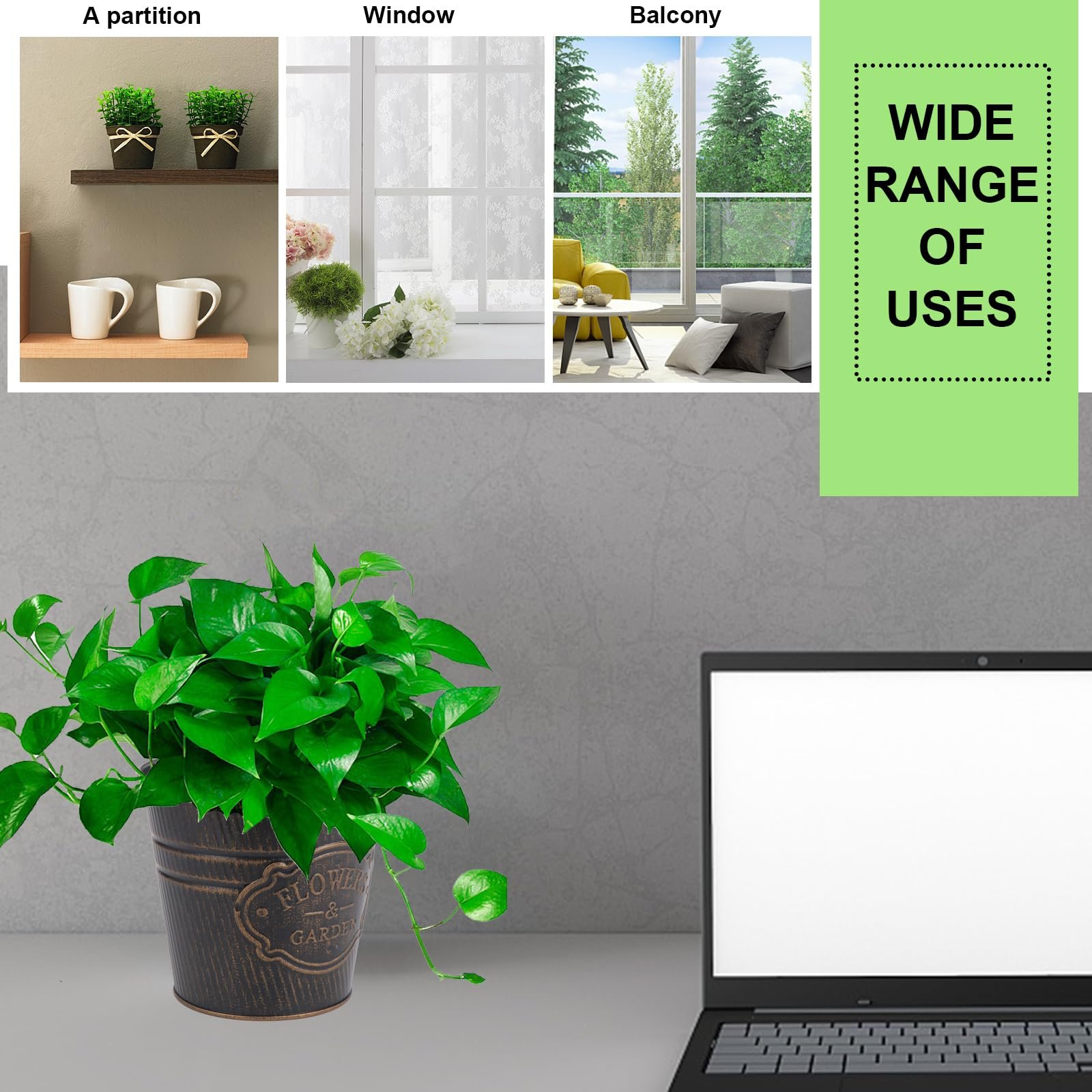 Підвісний горщик Coolty Набір 3 шт. Металевий вінтажний зі знімними гачками (круглі та овальні), фото №6 Підвісний горщик Coolty Набір 3 шт. Металевий вінтажний зі знімними гачками (круглі та овальні), фото №6