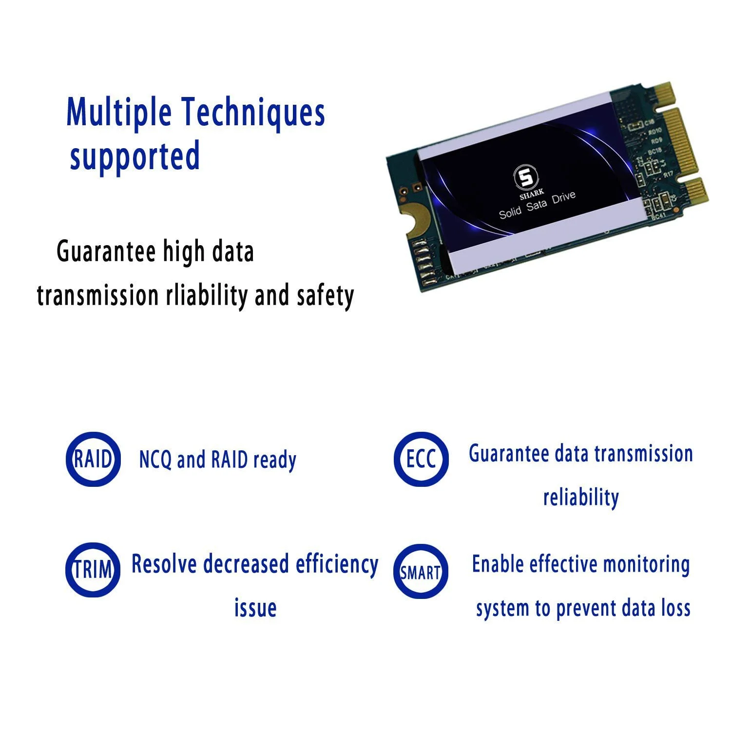 Внутренний SSD DOGFISH Shark M.2 2242 240GB SATA, фото №1