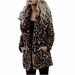 Жіноча модна куртка зі штучного хутра - Фото 1