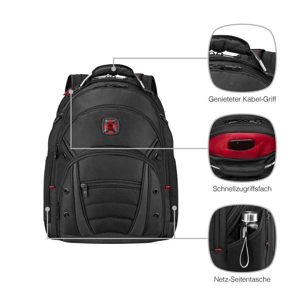 Рюкзак для ноутбука Wenger Synergy 605074 16" 30 л Черный, фото №5 Рюкзак для ноутбука Wenger Synergy 605074 16" 30 л Черный, фото №5