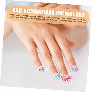 Набор украшений для ногтей, 20 шт., Ювелирные изделия для ногтей, Стразы, Блестящие подвески для ногтей, Болты для ногтей, Стразы, Аксессуары для ногтей, Подвеска для маникюра со стразами San Judas, Декор из смолы synthetic.ua - Фото 1