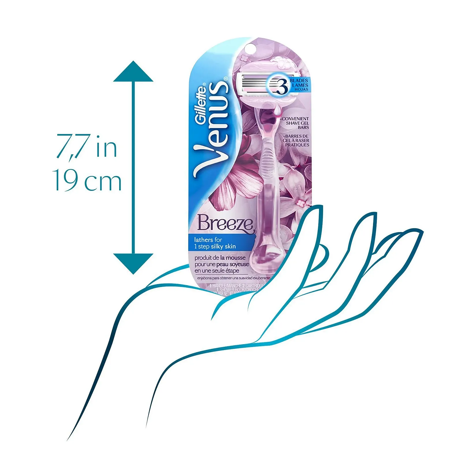 Бритва Gillette Venus Breeze женская со сменным лезвием, фото №10