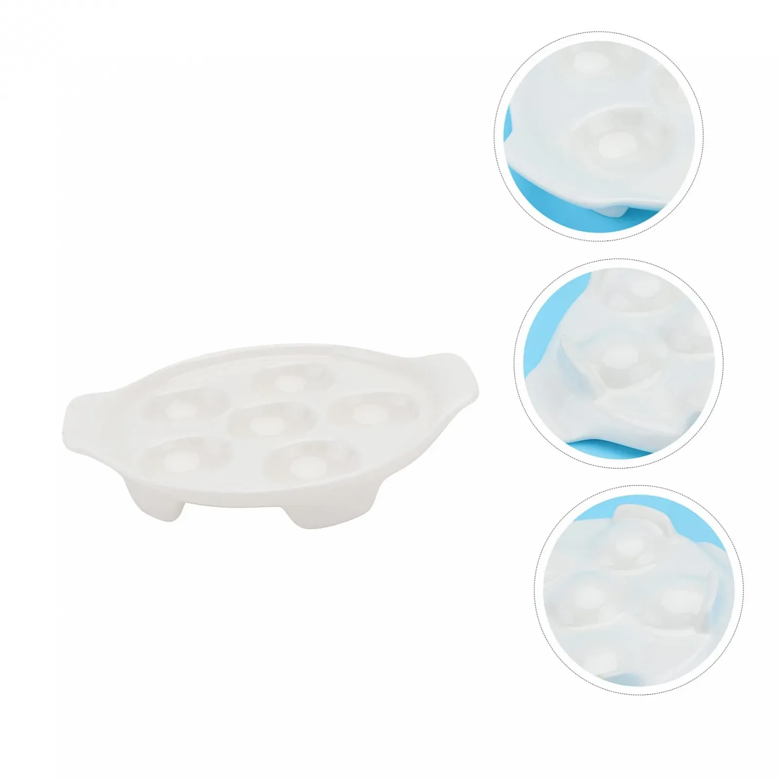 Форма для запікання равликів ABOOFAN керамічна для духовки та гриля біла, фото №3