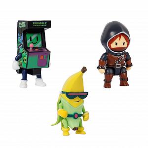 Фигурки Bizak Stumble Guys, 3 шт, 8 см, набор Banana Guy, разные фигурки для коллекционирования synthetic.ua - Фото 1