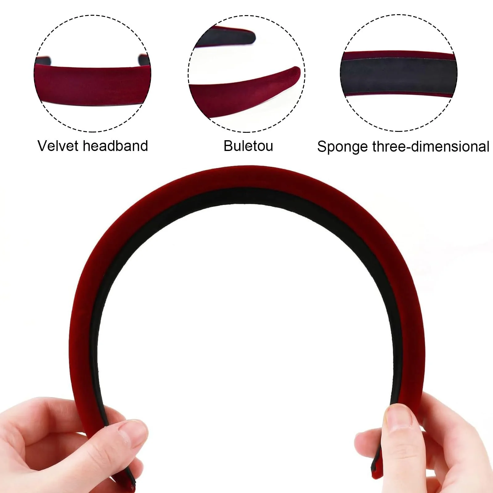 Набір жіночих обручів 3 шт., фото №3