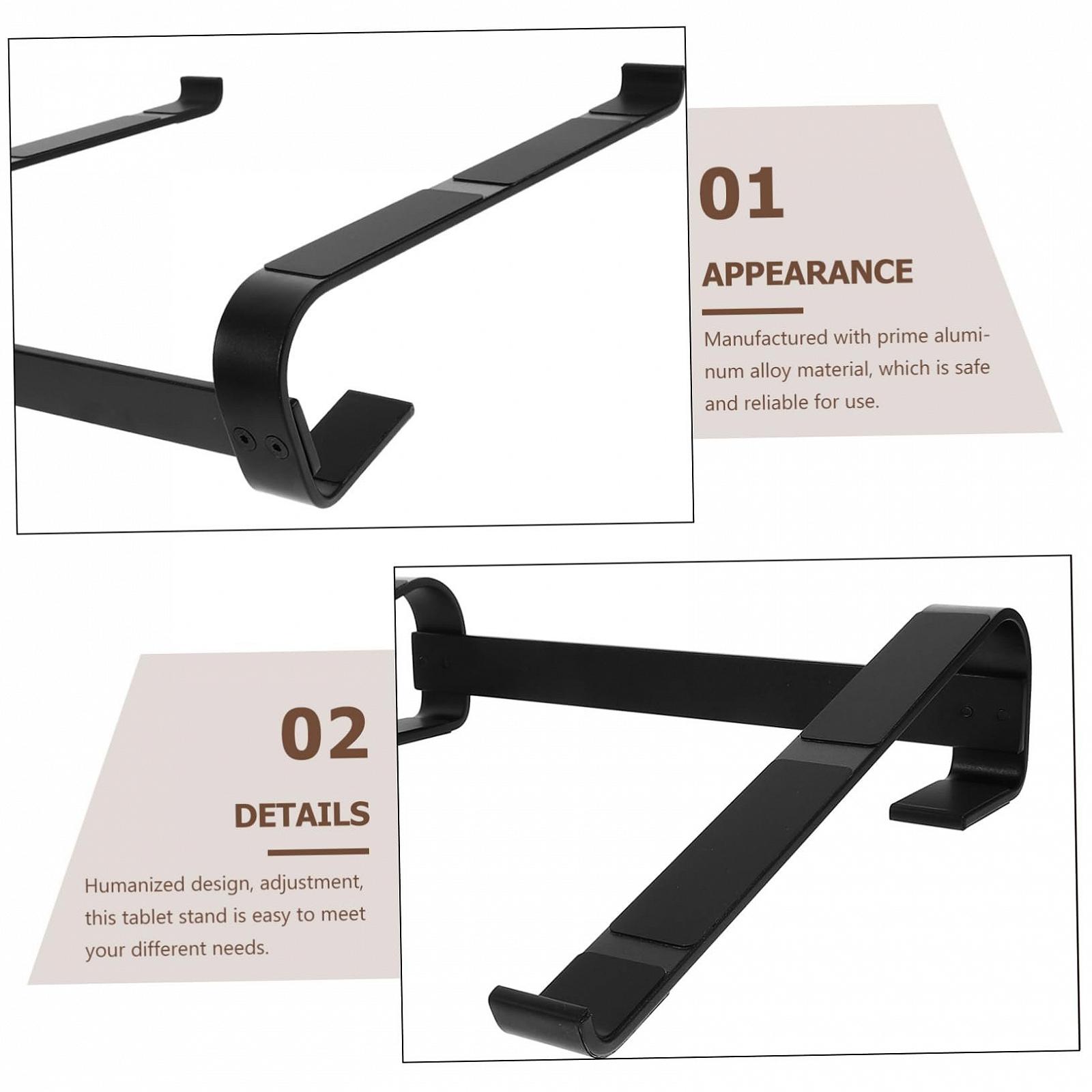 Підставка для ноутбука портативна міцна тримач для ноутбука для столу ергономічна сумісна з ноутбуками регульована по висоті легка та компактна, фото №9