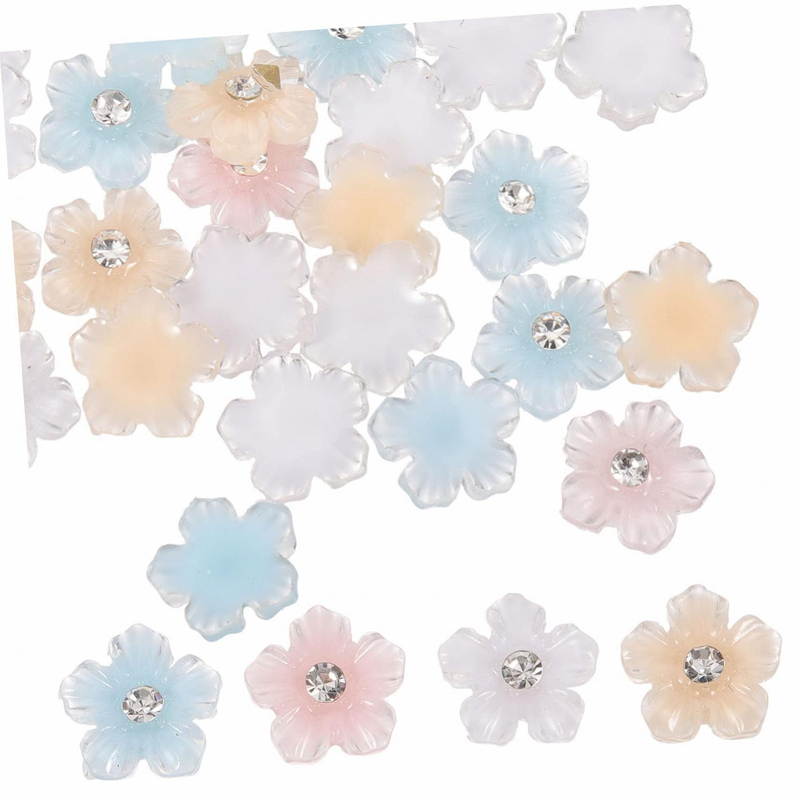 Украшения для ногтей PLAFOPE 2 пакета с цветочным узором, подвески-стразы для акриловых ногтей, аксессуары для DIY маникюра, маленькие украшения для ногтей, фото №1