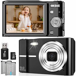 Цифровой Фотоаппарат FAYIBUY 50MP 1080P FHD Автофокус 16X Увеличение Черный - Фото 1