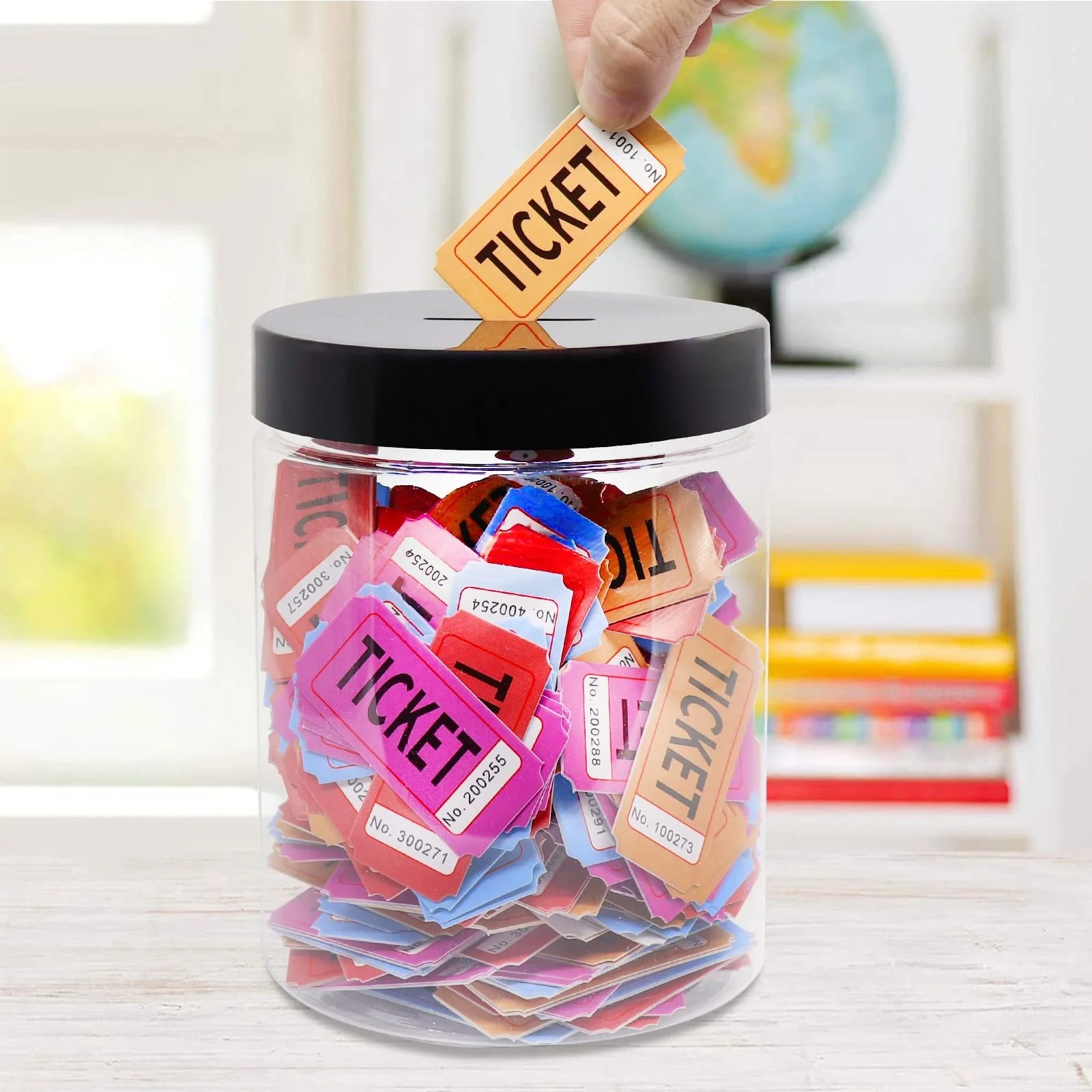 Скарбничка велика прозора пластикова для монет, фото №4