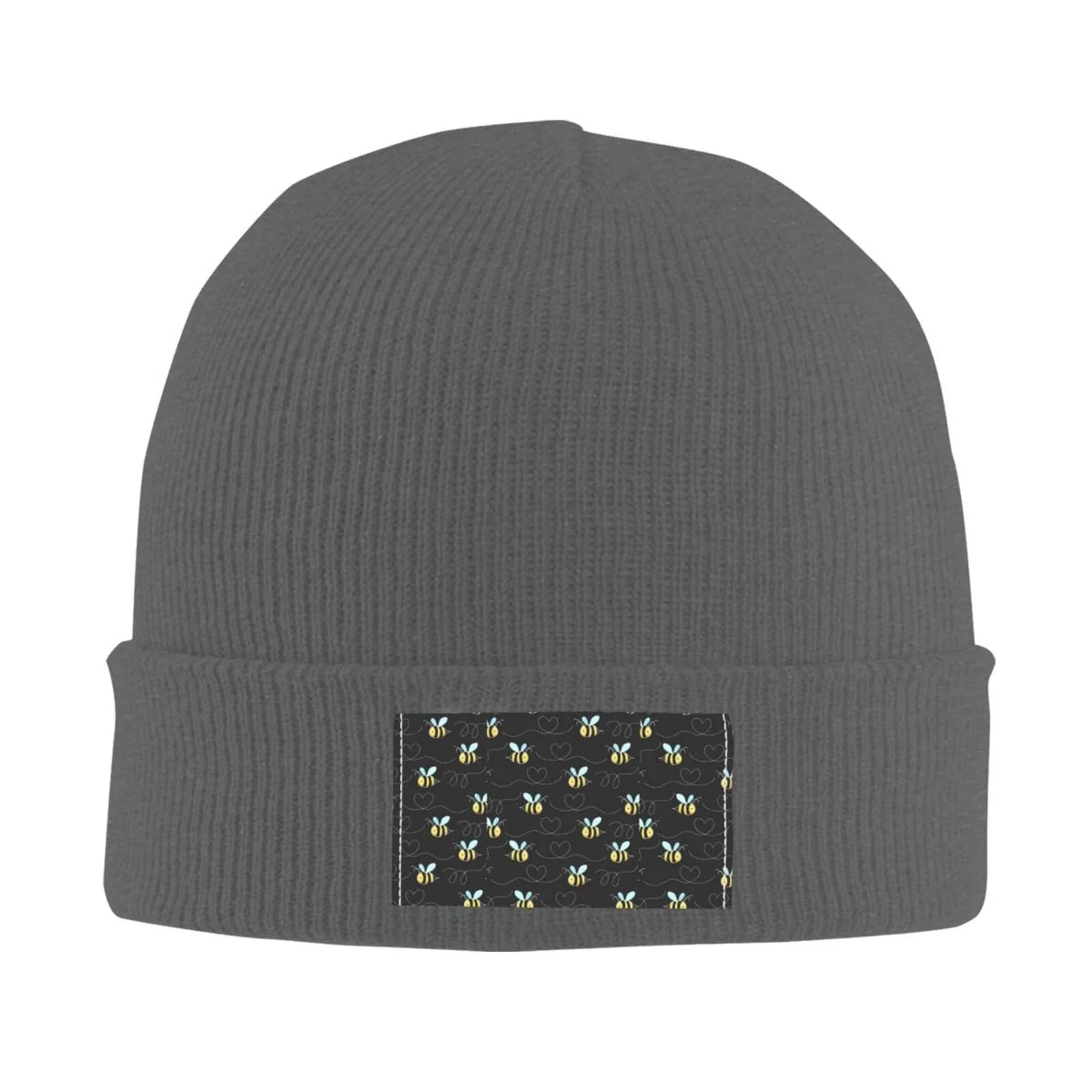 Шапка JBYJBX с принтом шмеля, осенняя, зимняя, повседневная, для активного отдыха, лыжная, вязаная, фото №2 Шапка JBYJBX с принтом шмеля, осенняя, зимняя, повседневная, для активного отдыха, лыжная, вязаная, фото №2