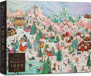 Пазл Elena Essex Christmas Puzzle Alpine Holiday 1000 деталей 70 x 50 см - Фото 1