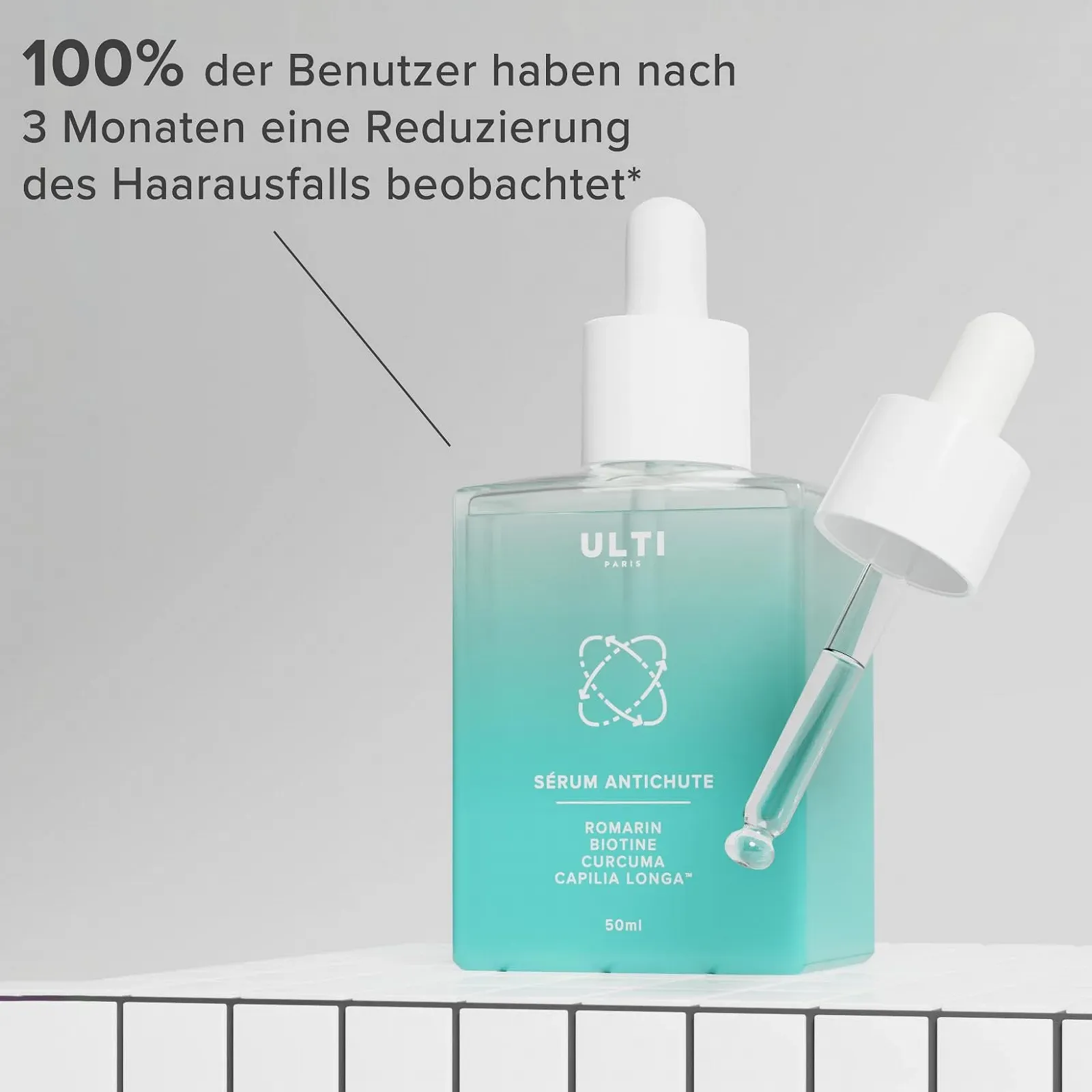 Сироватка проти випадіння волосся ULTI Paris Біотин + Розмарин + Capilia Longa Для чоловіків і жінок, фото №2 Сироватка проти випадіння волосся ULTI Paris Біотин + Розмарин + Capilia Longa Для чоловіків і жінок, фото №2