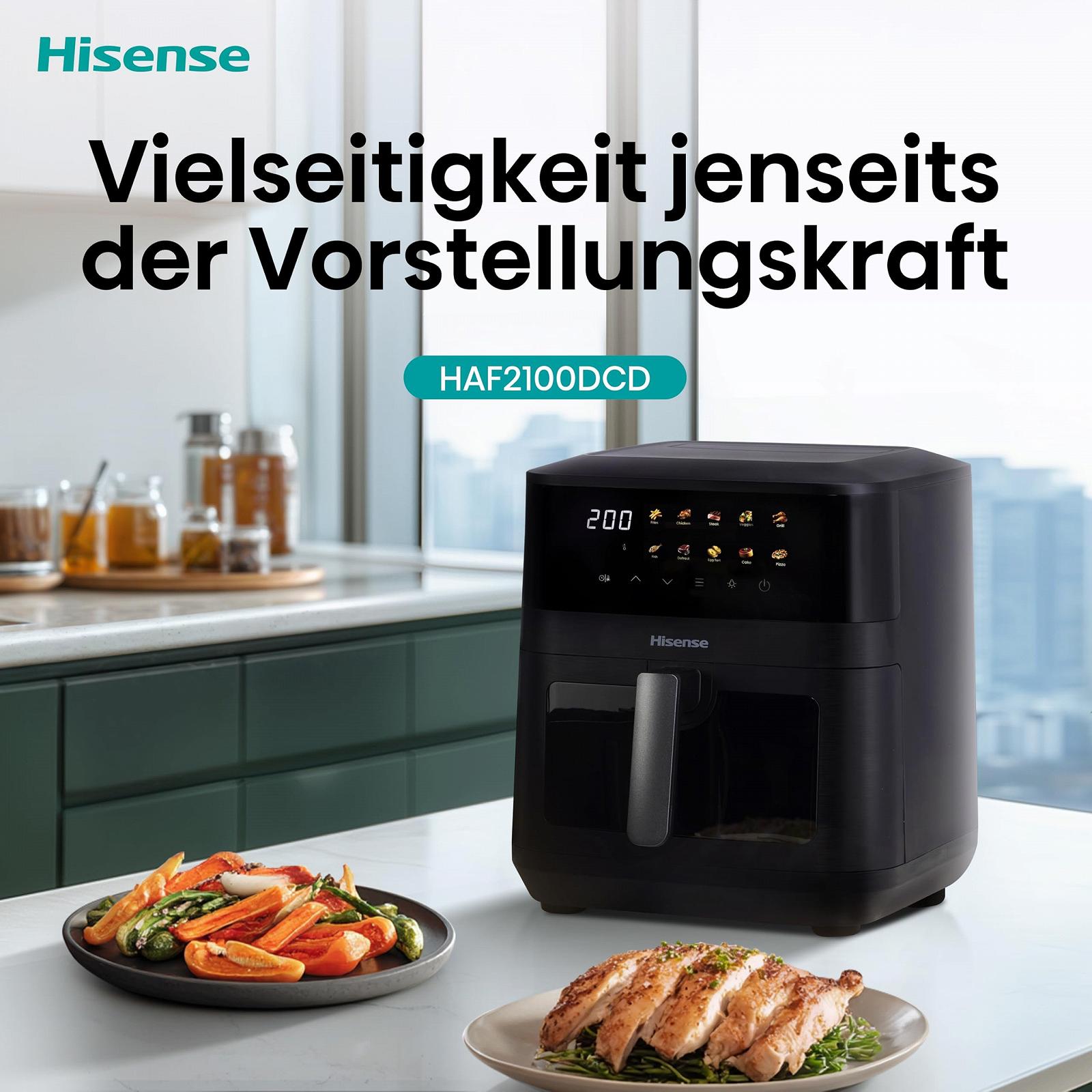 Мультипіч Hisense HAF2100DCD 2100 Вт 7.7 л 10 програм Black 40.1 x 31 x 35 см, фото №17 Мультипіч Hisense HAF2100DCD 2100 Вт 7.7 л 10 програм Black 40.1 x 31 x 35 см, фото №17