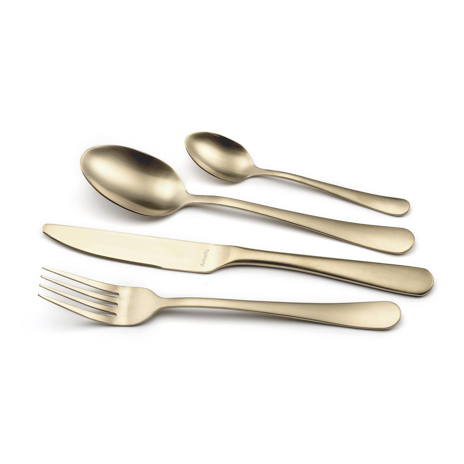 Набор столовых приборов Amefa Austin Champagner, 24 предмета, золотистый, фото №3 Набор столовых приборов Amefa Austin Champagner, 24 предмета, золотистый, фото №3