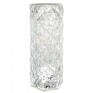 Настольная лампа GLOBO LIGHTING LED Dimmable Crystals USB 21 см Silver-Clear - Фото 1