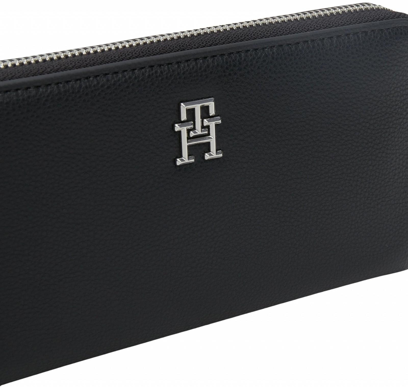 Кошелек Tommy Hilfiger Essential Large с отделением для монет, черный, One Size, черный (Black), фото №4