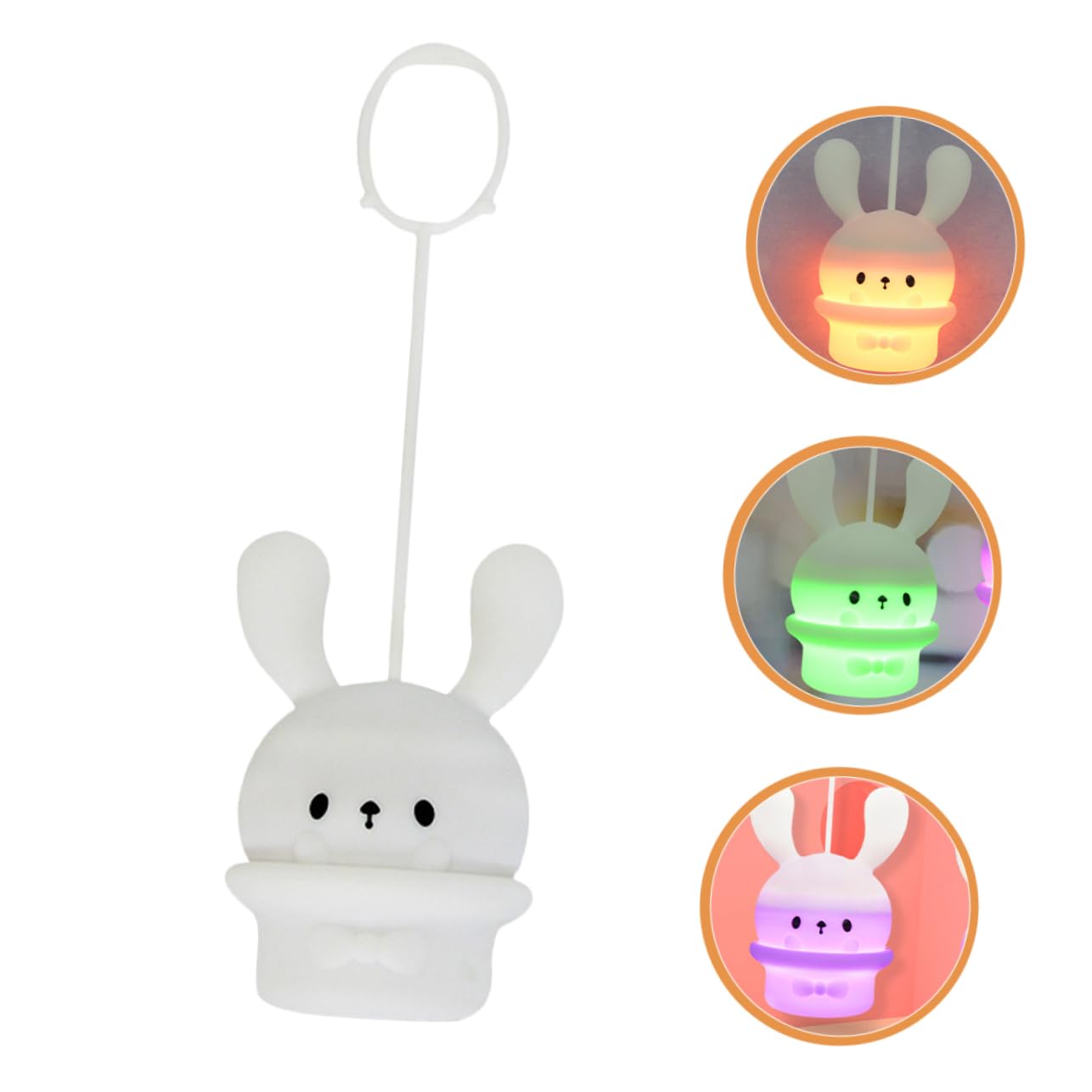 Лампа OSALADI Longear Rabbit из силикона Белый, фото №4