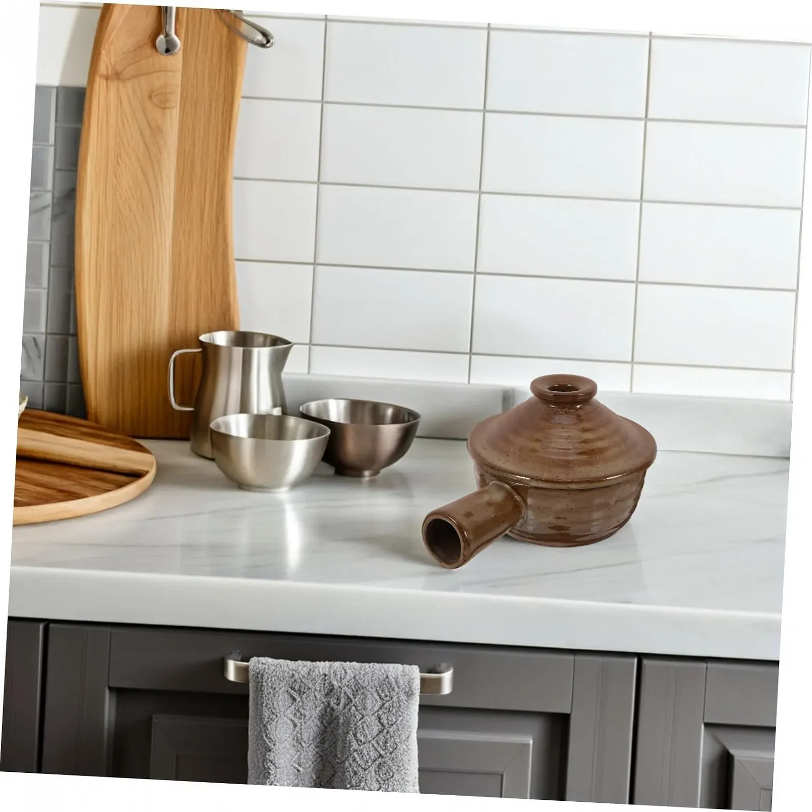 Піали для супу Ciieeo 2 шт. керамічні з кришкою та бічною ручкою жаростійкі, фото №6