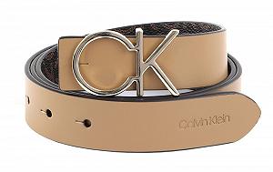 Ремень Calvin Klein Re-Lock CK Rev 30 мм W95 Safari Canvas/Brown Mono, Safari Canvas / Brown Mono - Фото 1