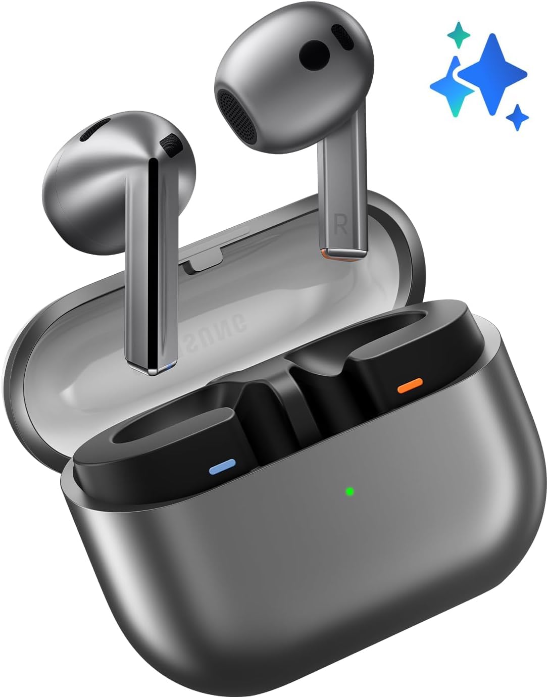 Навушники SAMSUNG Galaxy Buds 3 AI True Wireless Bluetooth Latin American Version Сріблясті, фото №2 Навушники SAMSUNG Galaxy Buds 3 AI True Wireless Bluetooth Latin American Version Сріблясті, фото №2