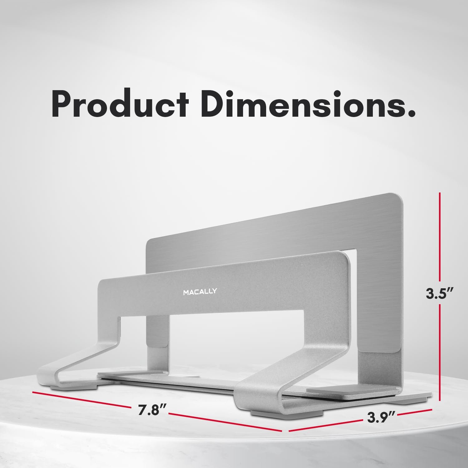 Підставка Вертикальна Macally для ноутбука (Pro/Air), регульована, фото №8