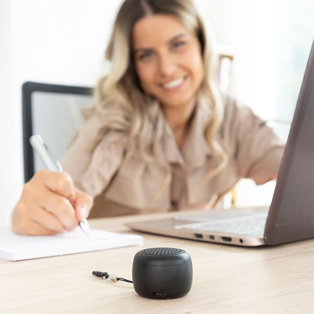 Колонка InnovaGoods Mini Wireless Rechargeable Black, фото №6
