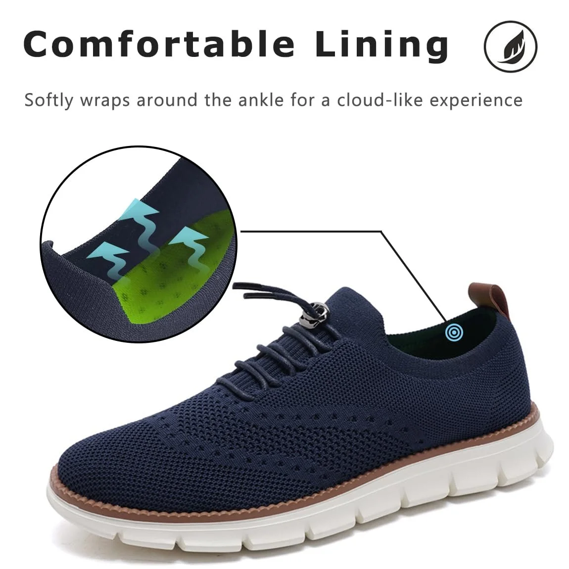 Кросівки Sudychen Breeze Urban Чоловічі Сітка Оксфорди Легкі Повсякденні Сліпони Дихаючі Елегантні Wearbreeze, фото №3