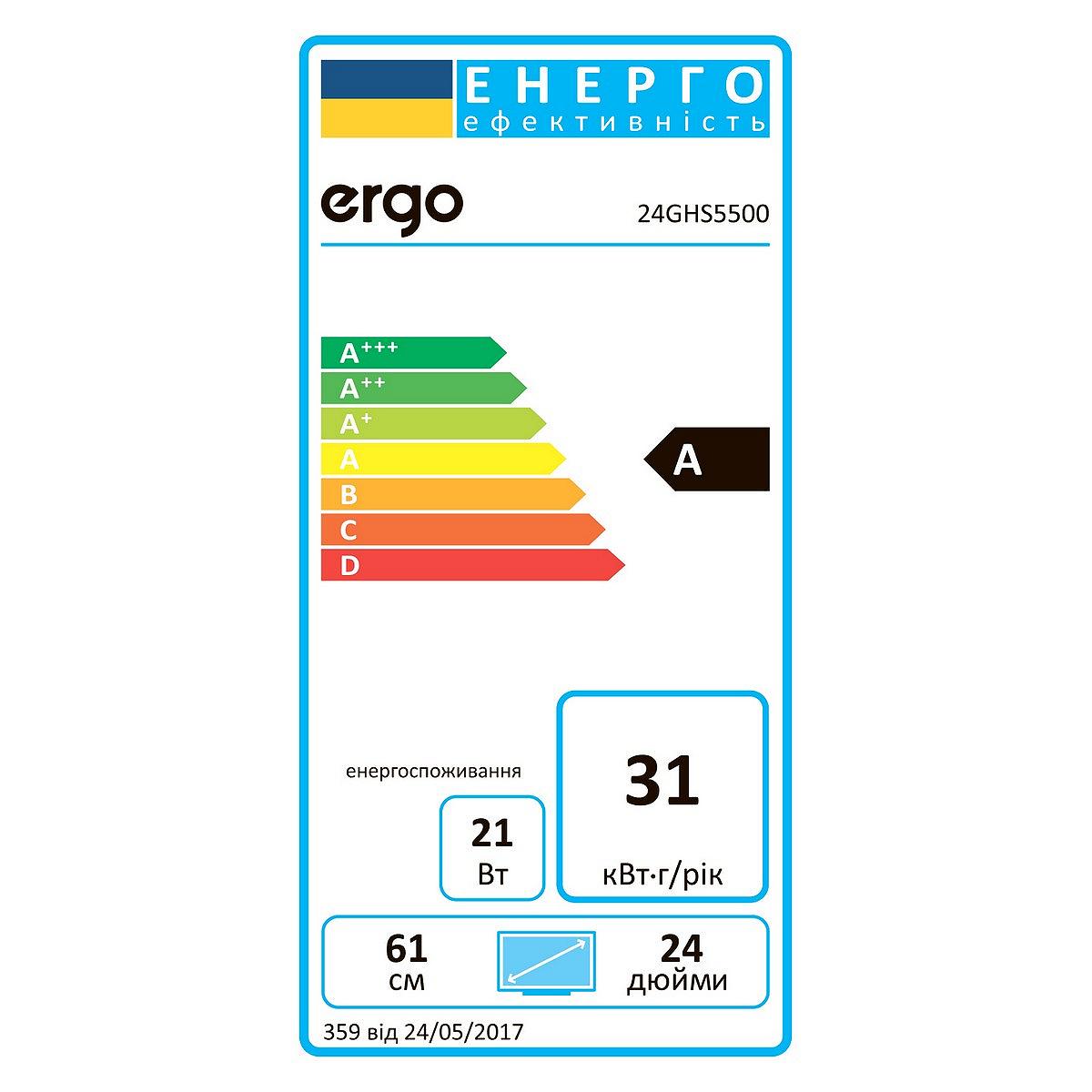 Телевізор ERGO 24GHS5500, фото №6 Телевізор ERGO 24GHS5500, фото №6